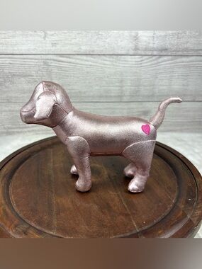 Victoria’s Secret Pink Plush Dog Metallic Pink Animal Collectible